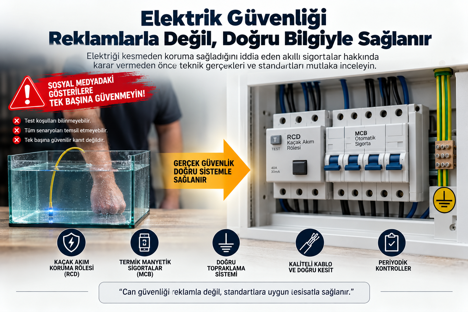 Elektrik panosu sigorta güvenlik