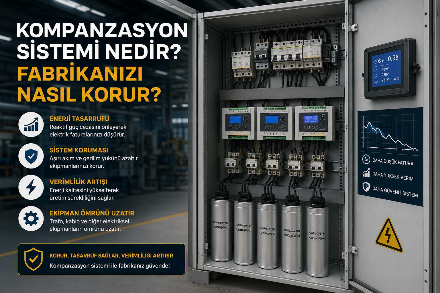 Reaktif güç kompanzasyon sistemi